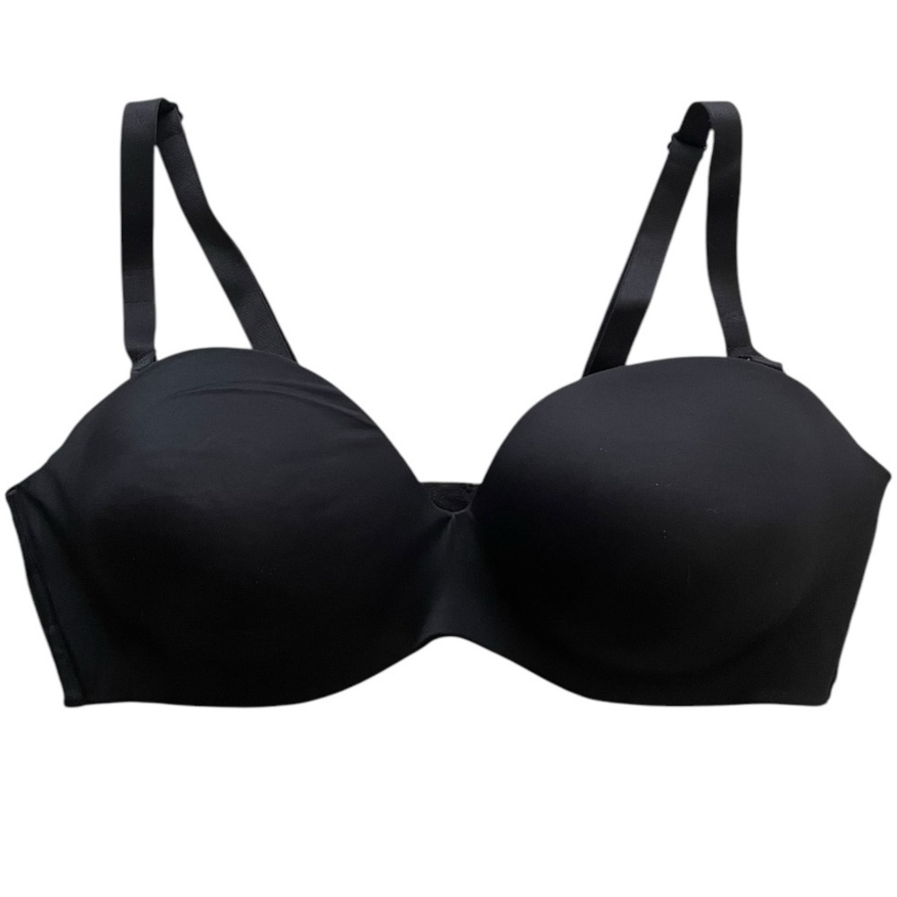 Ambrielle Multiway Straplesss women’s padded underwire non-slip bra black 42DD